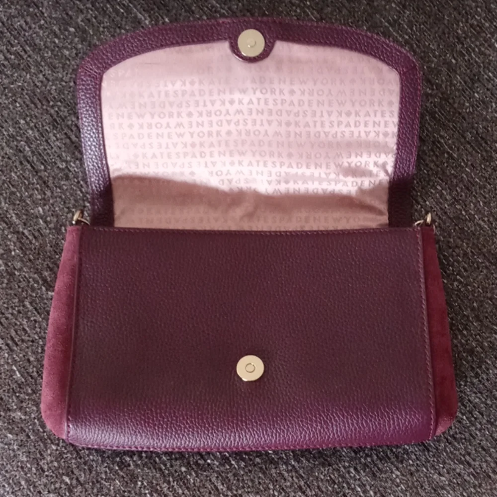 💞RARE Kate Spade💞 - Sequoia Avenue Greer Clutch (Leather, Suede, & Calf Hair)